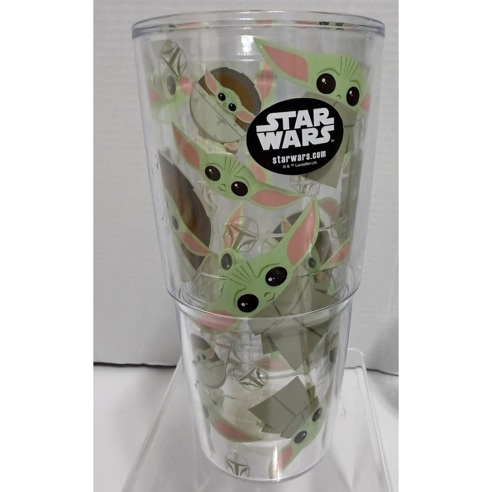 24 oz  Tervis Tumbler with Lid - Star Wars The Mandalorian & Grogu/Baby Yoda NWT